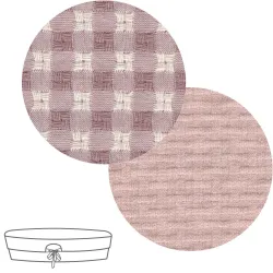 Garnitura Capazo Cremallera Reversible Vicky Rosa 35X75X35Cm