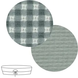 Garnitura Capazo Cremallera Reversible Vicky Verde 35X75X35Cm