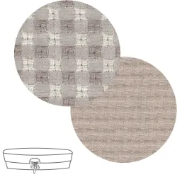 Garnitura Capazo Reversible Vicky Beige 35X75X35Cm