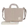Bolsa Canastilla Praline Rayas Moka