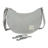 Bolso Crossbody Gondola Praline Rayas Matcha