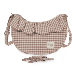 Bolso Crossbody Gondola Praline Vichy Moka