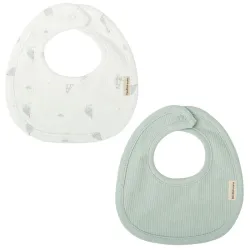 Set 2 Baberos 19x19 190 Blue Sky 535 16 B/verde