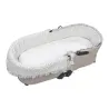 Cubre Cuco Dual+sab. Cuco Little Bloom Flor Gris
