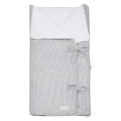 Arrullo/manta Little Bloom Vichy Gris Tog 2,5