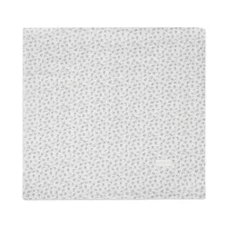 Sabana Ajustable Cuco + Muselina Little Bloom Flor Gris