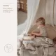 Manta Minicuna Muselina P-L.Tog 1.5 75X100 Cm Me-Stripe Sand