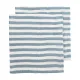 Muselina Lavada Mediana Pack 2Ud 70X70 Cm Me-Fat Stripe Jeans Blue