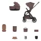 Cochecito Venicci Tila 2 en 1 Noce + Accesorios