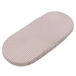 Funda Colchon Cuco Vichy + Muselina Praline Rayas Moka