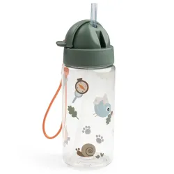 Botella con Pajita Tiny Trails Verde 350 ML