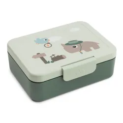 Caja de Almuerzo con Separador Tiny Trails Verde