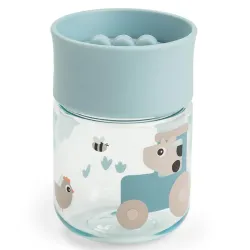 Taza de Aprendizaje 360 Tiny Farm Azul