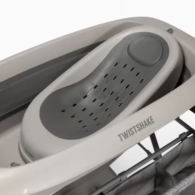 Bañera Plegable para Bebé con Soporte V2 Twistshake Gris