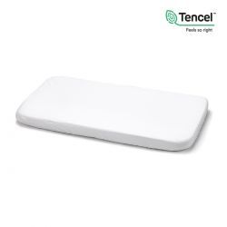 Baixa Ajustável Impermeável Tencel Minicuna 50X82 Cm Liso E Branco CAMBRASS - 1