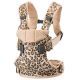 Mochila Porta Bebe One Algodão Beige e Leopardo