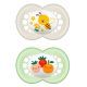 Chupete de silicone 6+ meses Pacote Unisex 2 unidades