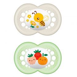 Chupete de silicone 6+ meses Pacote Unisex 2 unidades