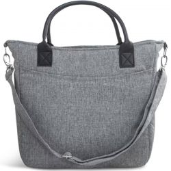 Bolsa de troca de fraldas cinza melange