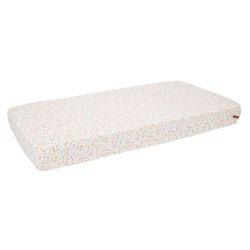 Lençol de berço ajustável Flores e Borboletas