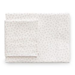 Lençol de Berço 3 Peças (Berço 60) 100X165X1 Cm Liberty Rosa