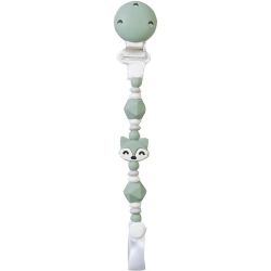 PORTA-CHUPETES DE SILICONE FOXY VERDE CAÇA