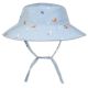 Gorro com Proteção Solar 0-6 Meses - Azul