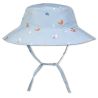 Gorro com Proteção Solar 0-6 Meses Azul