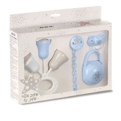 Set Regalo Chupete e acessórios Star Aquarel Blue
