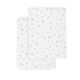 Lençol de Berço/Carrinho Pack 2 Unid. 35X80X7 Cm Plumeti Rosa
