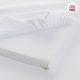 Lençol de baixo ajustável para minicama 50X90X12 cm liso e branco
