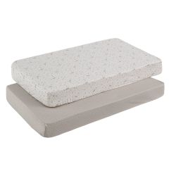 Bajera Berço 60 Pack 2 ud. 60X120X17 Cm Abeto Bege