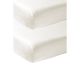 Lençol Ajustável para Berço 60 Pack 2 60X120 Cm Me-Uni Off White