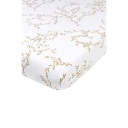 Lençol Ajustável para Berço 60 60X120 Cm Me-Branches Sand