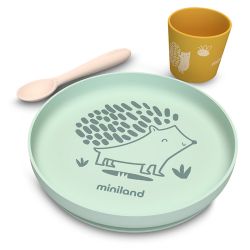 CONJUNTO DE REFEIÇÃO DE SILICONE FLORESTA