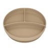 Plato com Divisões Silicone Bege
