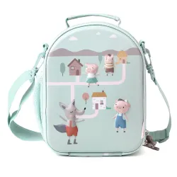 Bolsa Merenda Térmica 3d Os Três Porquinhos