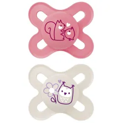 Chupete Original Start 0-2 Silicone Fosco (2un) - Rosa