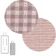 Colchoneta Silla Universal Reversible Recta Vicky Rosa 30X80X1 Cm