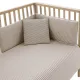 Juego 2 Piezas Funda Nordica Cuna 60 Derby Beige 100X140X3 Cm