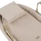 Moises Palma Acolchado + Pata Madera Blanco Rustic Rosa 39X80X61 Cm