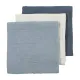 Muselina Mediana Pack De 3 70X70 Cm Me-Uni Nat/J.Blue/Ind.