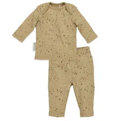 Pijama 2 Piezas Canalé 62/68 Me-Rib Mini Spot Toffee Melange