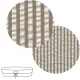Garnitura Capazo Reversible Derby Beige 35X75X35 Cm