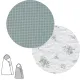 Saco Capazo Cruzado Reversible Mini Pio Mint 40X80X5 Cm