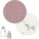 Saco Capazo Cruzado Reversible Puppy Rosa 40X80X5 Cm