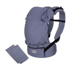 Mochila Portabebés Quokkababy E-Carrier Blue Vibes