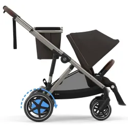Cochecito Elétrico Cybex E-Gazelle TPE Chocolate Brown