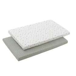 Bajera Minicuna Pack 2 Ud 50X90X12Cm Calma Verde
