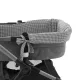 Garnitura Capazo Cremallera Reversible Polo Black 35X75X35Cm